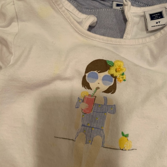 Janie & Jack matching top and short lemons 2T - Picture 4 of 5